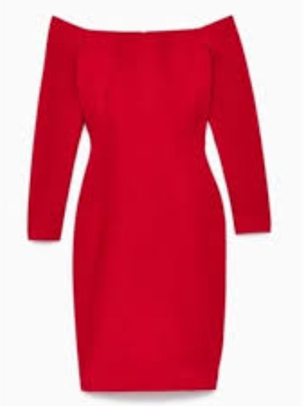Aritzia Babaton Payton Off The Shoulder Red Dress